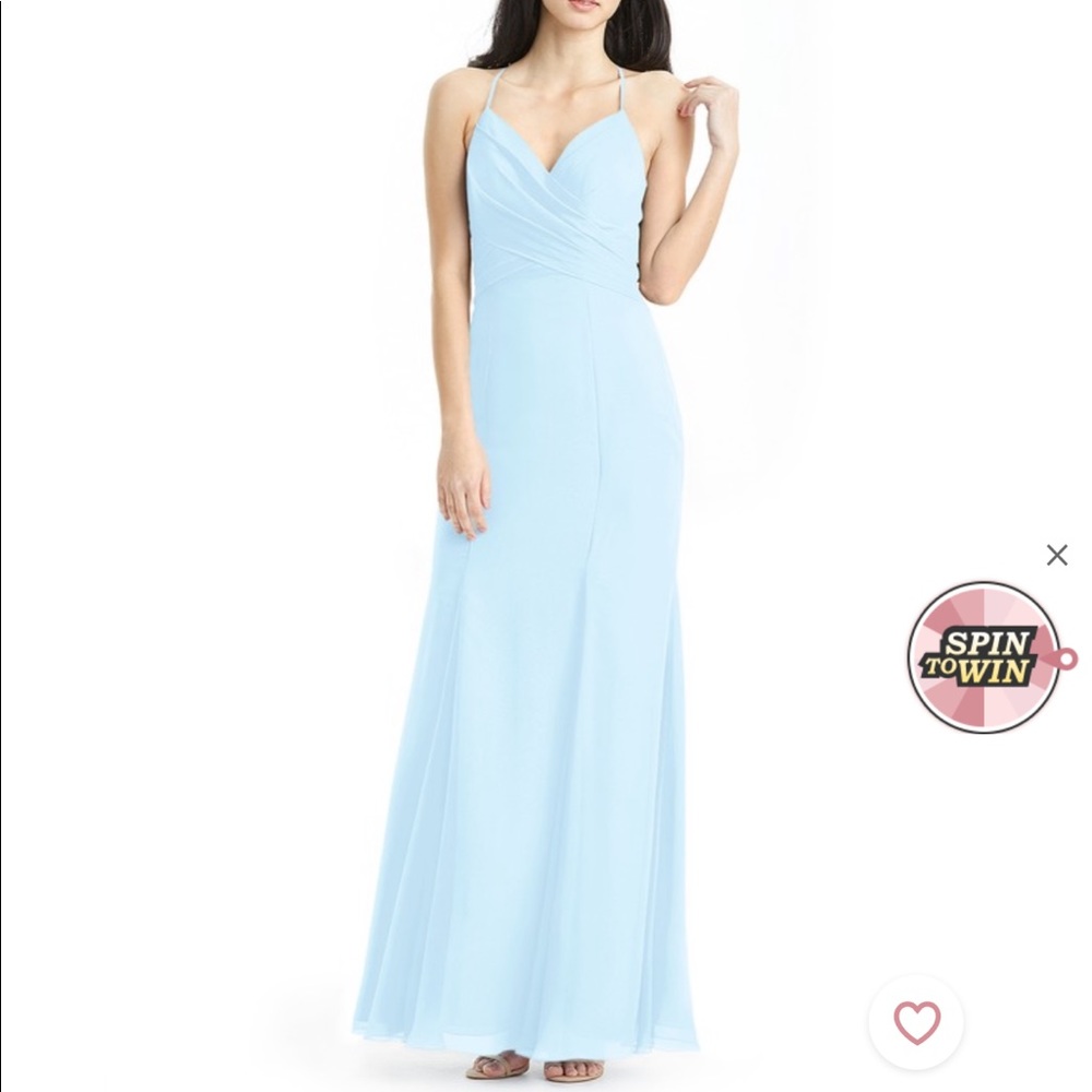 Azazie Carolina Sky Blue Dress